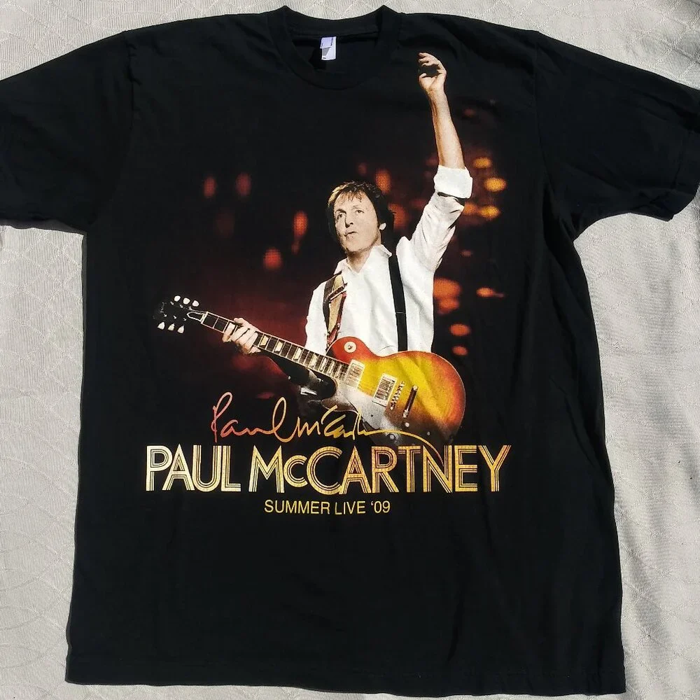 Paul McCartney Summer Live '09 New York City Dates Concert Graphic T-Shirt XL - Picture 1 of 6